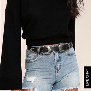 double buckle belt